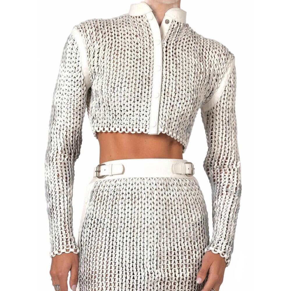 NEW NONCHALANT LABEL rafa jacket in white